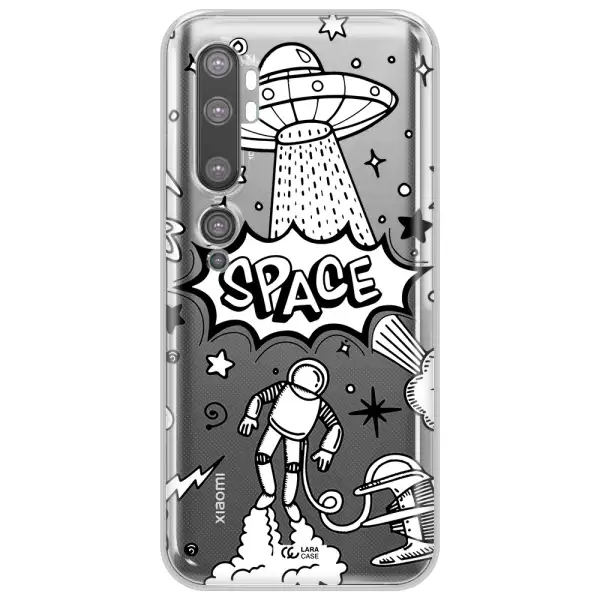 Space Poster Xiaomi Mi Note 10 Clear TPU Case