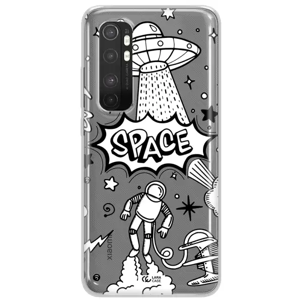 Space Poster Xiaomi Mi Note 10 Lite Clear TPU Case