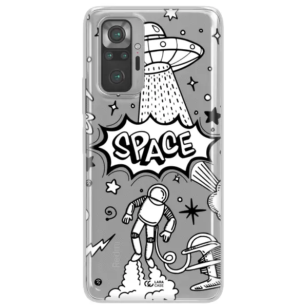 Space Poster Xiaomi Note 10 Pro Clear TPU Case