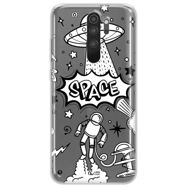 Space Poster Xiaomi Note 8 Pro Clear TPU Case