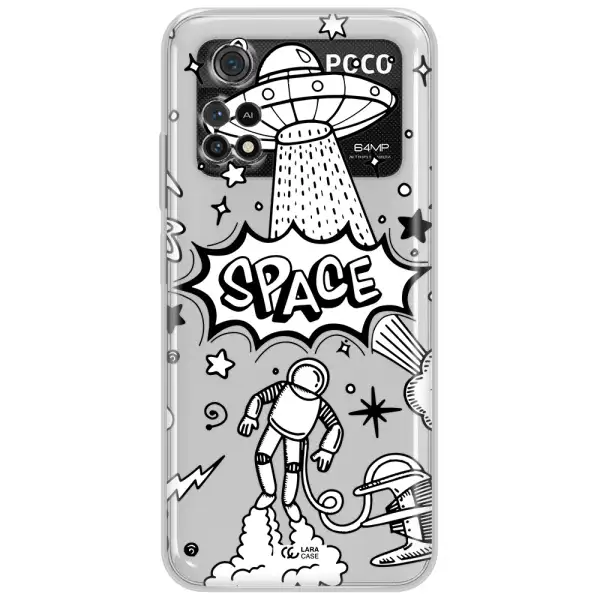 Space Poster Xiaomi Poco M4 Pro 4G Clear Tpu Case