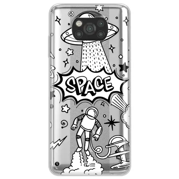 Space Poster Xiaomi Poco X3 Clear TPU Case