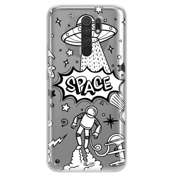Space Poster Xiaomi Redmi 9 Clear TPU Case