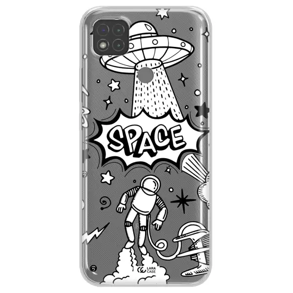 Space Poster Xiaomi Redmi 9C Clear TPU Case
