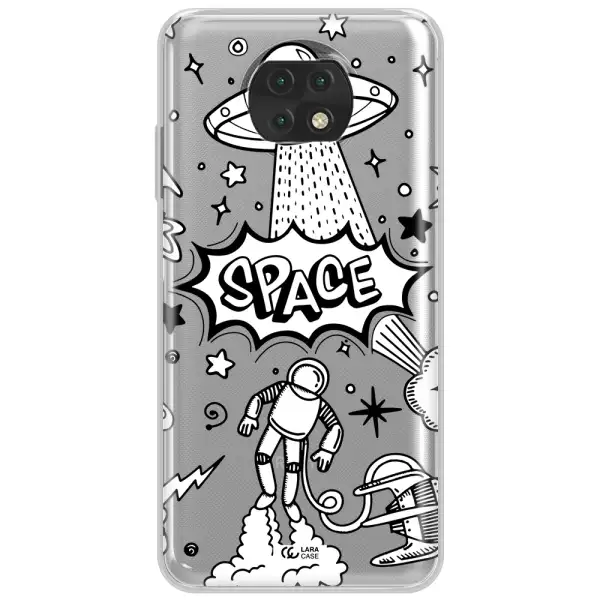Space Poster Xiaomi Redmi Note 9T Clear Tpu Case