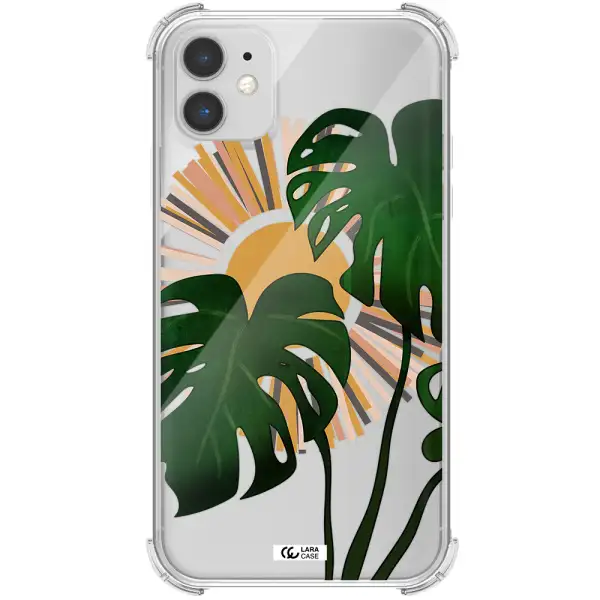 Monstera Leaf Apple iPhone 11 Clear PC Case
