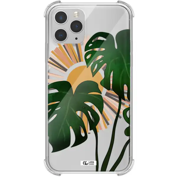 Monstera Leaf Apple iPhone 11 pro Clear PC Case