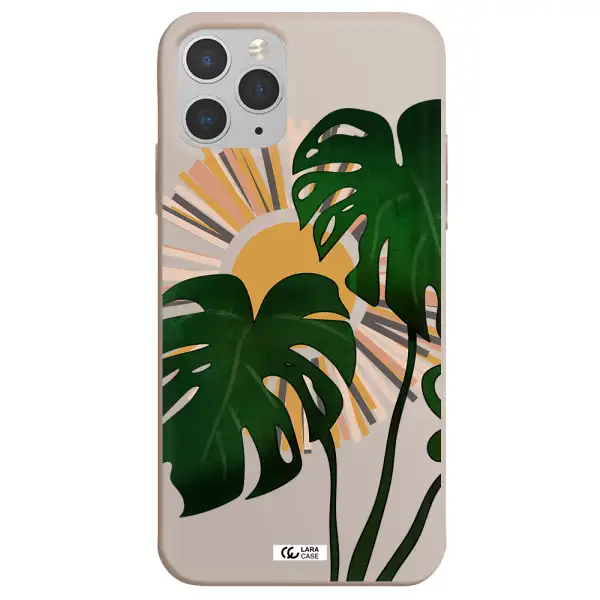 Monstera Leaf Apple iPhone 11 pro max Silicone Stone Case