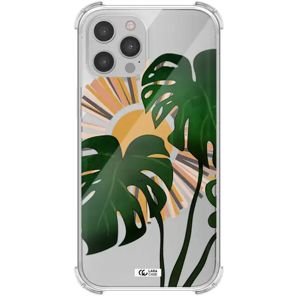 Monstera Leaf Apple iPhone 12 pro Clear PC Case