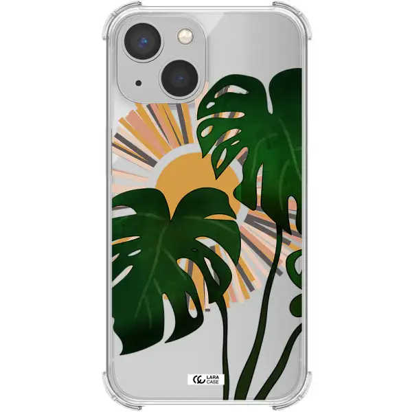 Monstera Leaf Apple iPhone 13 Clear PC Case