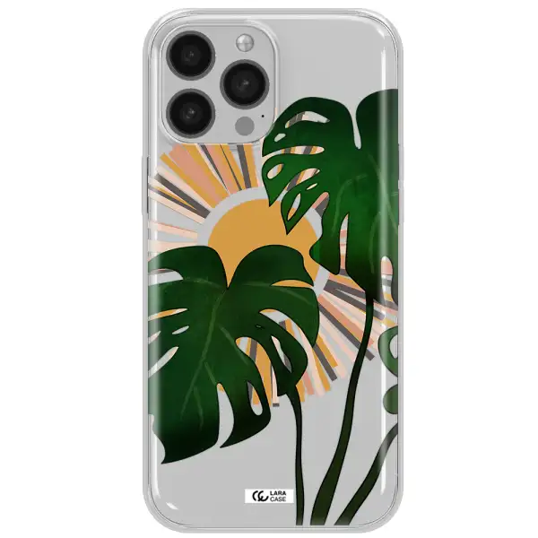 Monstera Leaf Apple iPhone 13 Pro Clear TPU Case