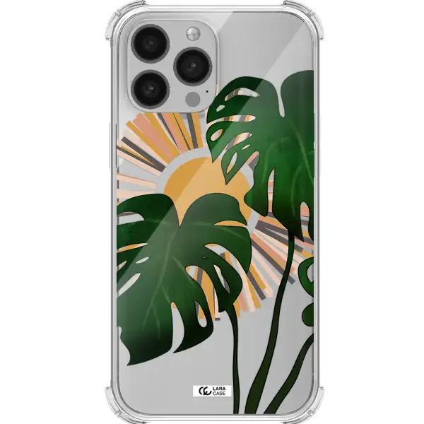 Monstera Leaf Apple iPhone 13 Pro Max Clear PC Case