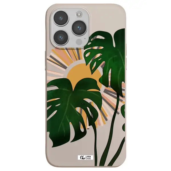 Monstera Leaf Apple iPhone 14 pro max Silicone Stone Case