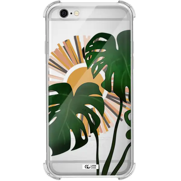Monstera Leaf Apple iPhone 6 Clear PC Case