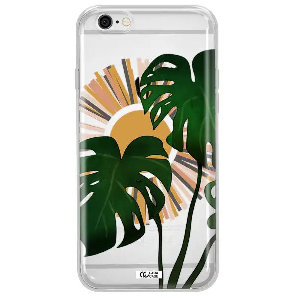Monstera Leaf Apple iPhone 6 Clear TPU Case