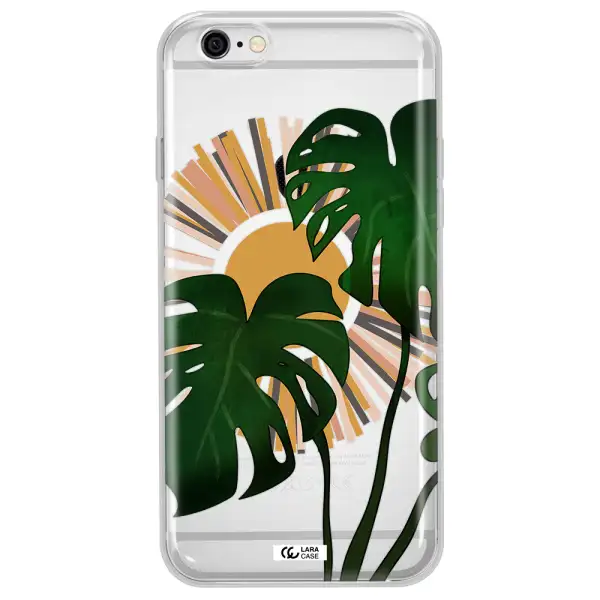 Monstera Leaf Apple iPhone 6 plus Clear TPU Case
