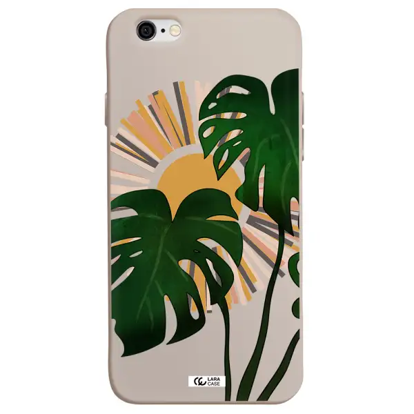 Monstera Leaf Apple iPhone 6 Silicone Stone Case