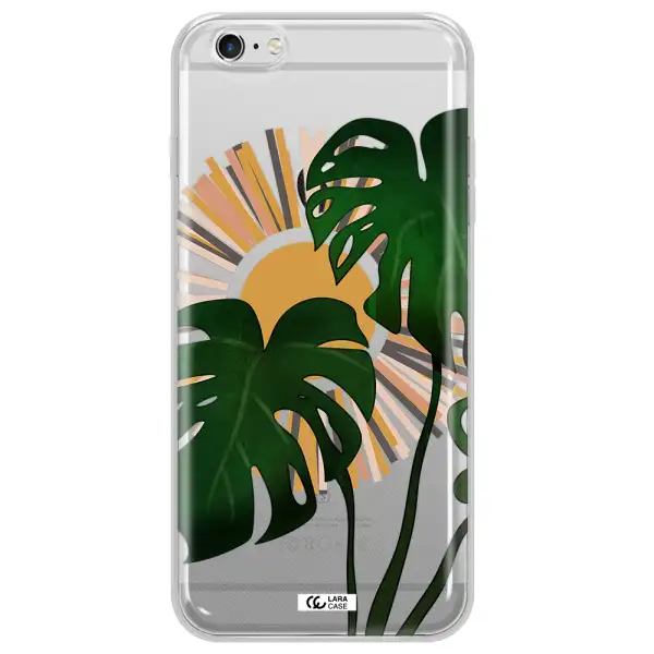 Monstera Leaf Apple iPhone 6S Clear TPU Case