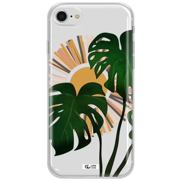 Monstera Leaf Apple Iphone Se 2020 Clear Tpu Case