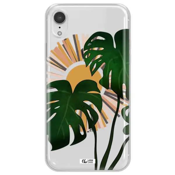 Monstera Leaf Apple iPhone XR Clear TPU Case