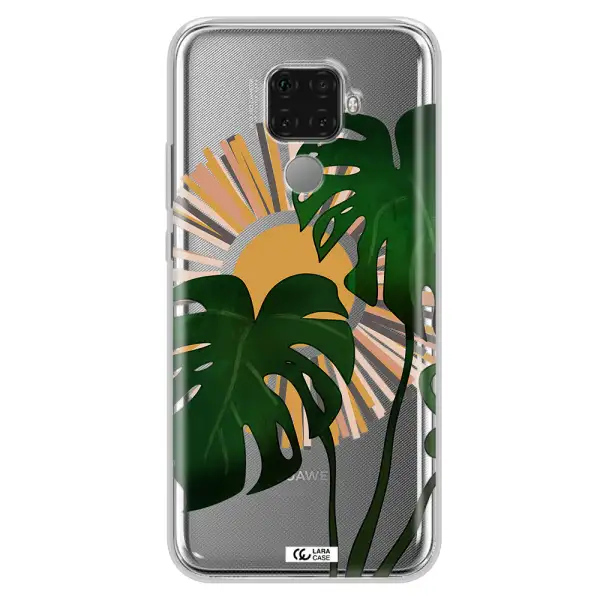 Monstera Leaf Huawei Mate 30 Lite Clear TPU Case