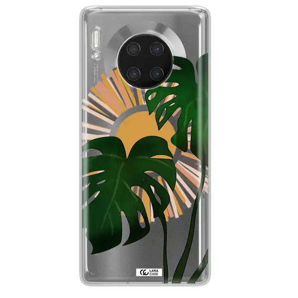 Monstera Leaf Huawei Mate 30 Pro Clear TPU Case