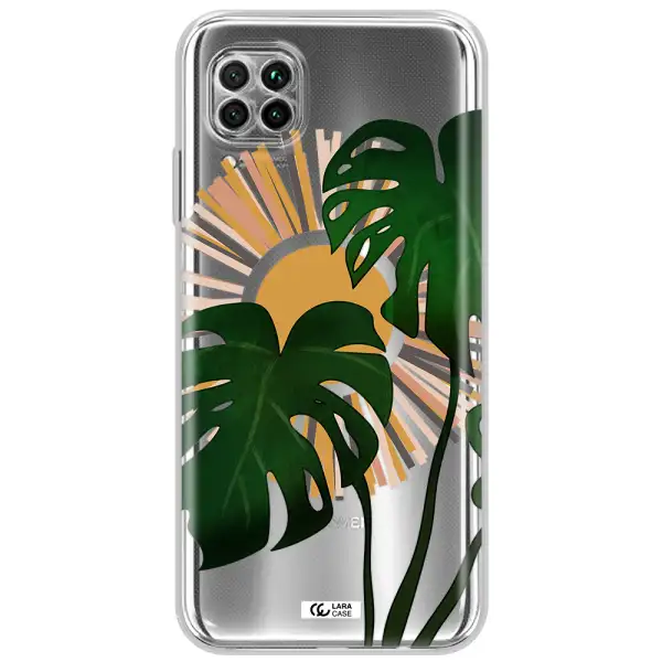Monstera Leaf Huawei Nova 7I Clear Tpu Case