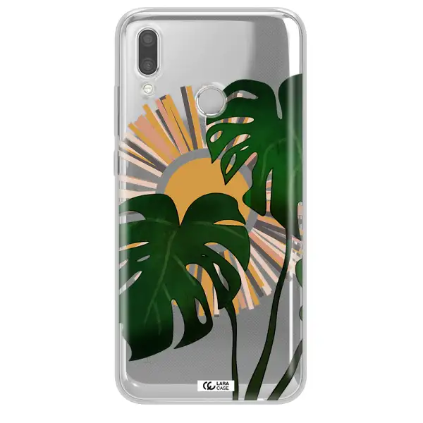 Monstera Leaf Huawei P Smart 2019 Clear TPU Case