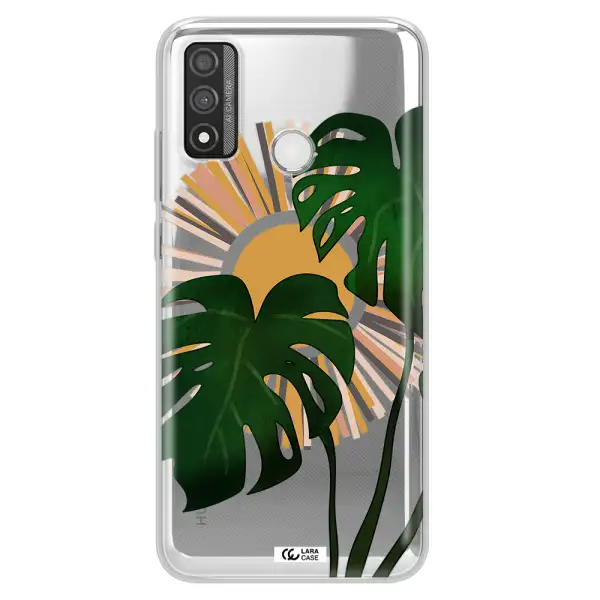 Monstera Leaf Huawei P Smart 2020 Clear TPU Case