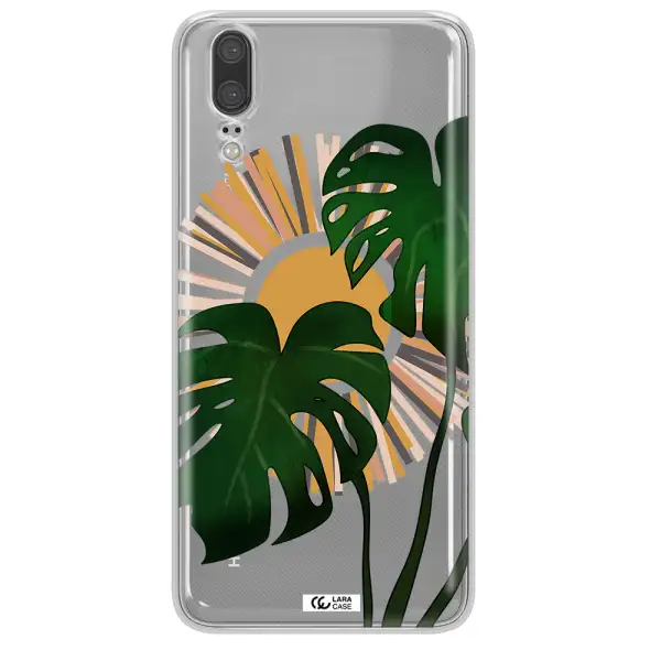 Monstera Leaf Huawei P20 Clear TPU Case