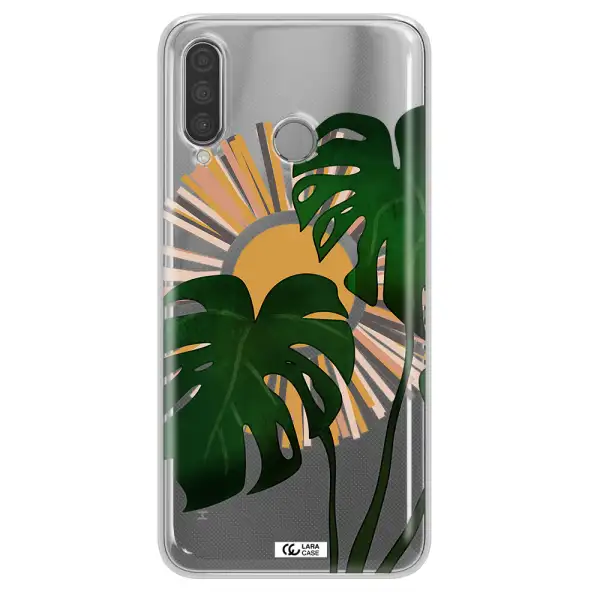 Monstera Leaf Huawei P30 Lite Clear TPU Case