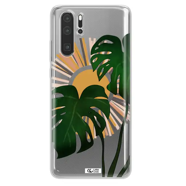Monstera Leaf Huawei P30 Pro Clear TPU Case