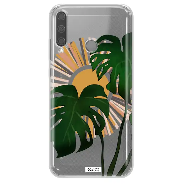 Monstera Leaf Huawei P40 Lite E Clear TPU Case