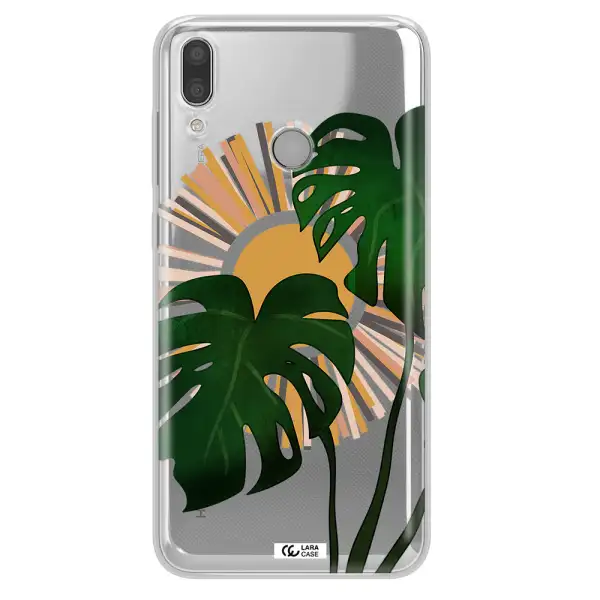 Monstera Leaf Huawei Y9 2019 Clear TPU Case