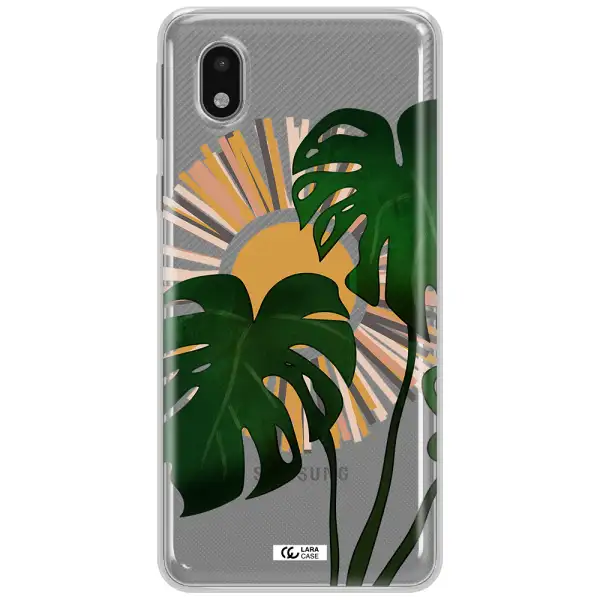 Monstera Leaf Samsung A01 Core Clear Tpu Case