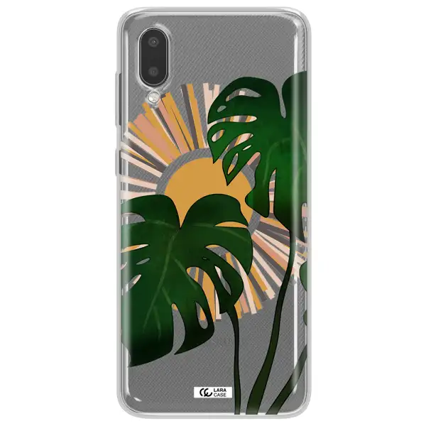 Monstera Leaf Samsung A02 Clear TPU Case