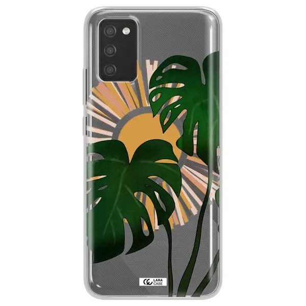 Monstera Leaf Samsung A02S Clear TPU Case