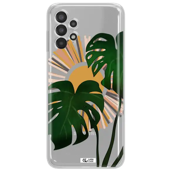 Monstera Leaf Samsung A13 Clear TPU Case