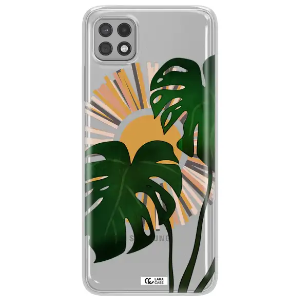 Monstera Leaf Samsung A22 5g Clear TPU Case