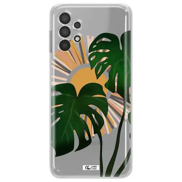 Monstera Leaf Samsung A32 Clear TPU Case