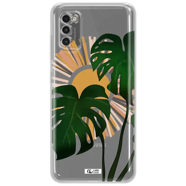 Monstera Leaf Samsung A41 Clear Tpu Case