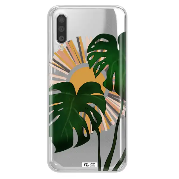 Monstera Leaf Samsung A50 Clear TPU Case