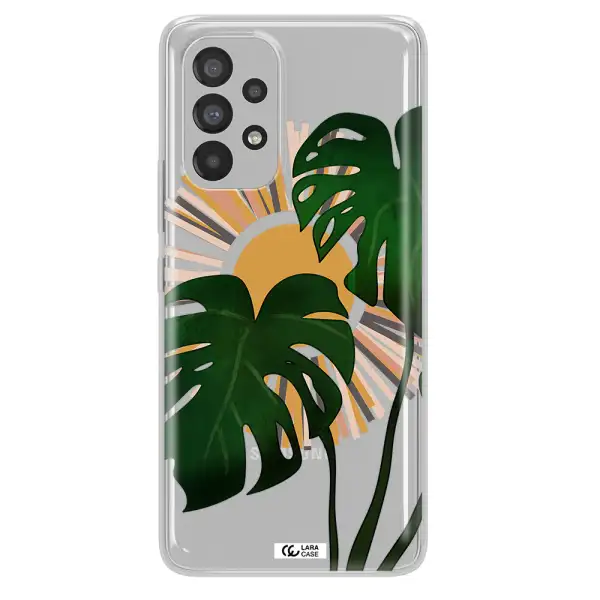 Monstera Leaf Samsung A53 Clear TPU Case