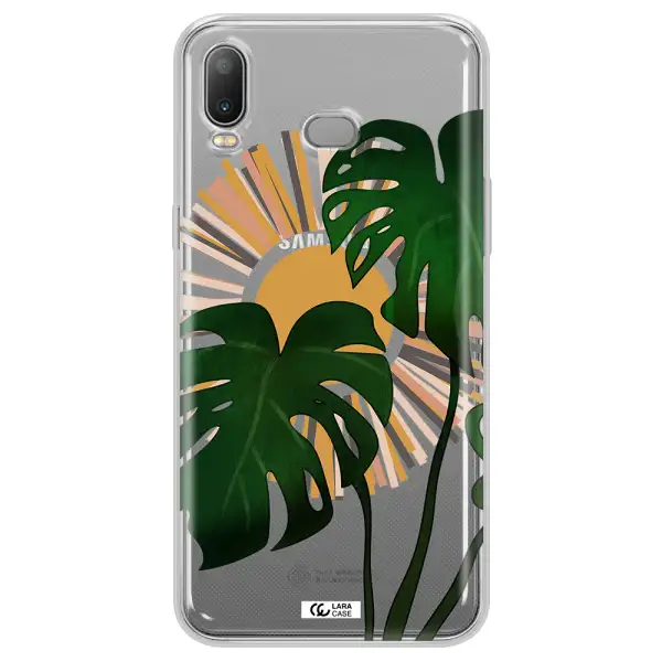 Monstera Leaf Samsung A6S Clear TPU Case