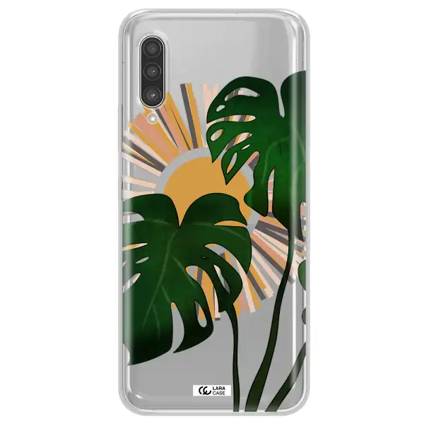 Monstera Leaf Samsung A90 Clear TPU Case