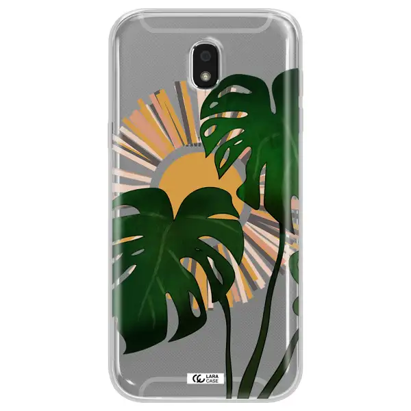 Monstera Leaf Samsung J5 2017 Clear TPU Case