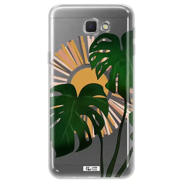 Monstera Leaf Samsung J5 Prime Clear TPU Case