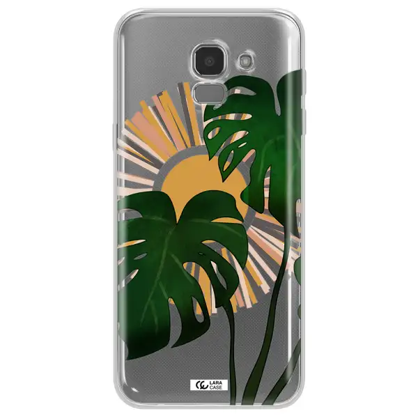 Monstera Leaf Samsung J6 Clear TPU Case