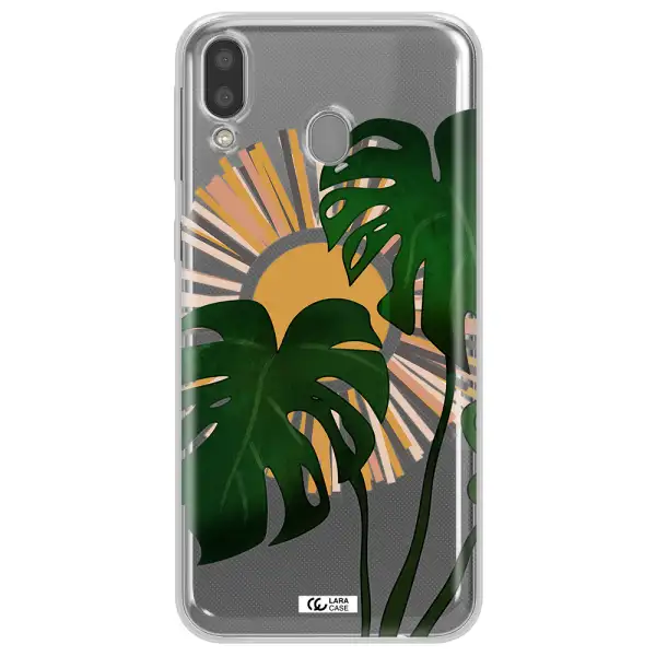 Monstera Leaf Samsung M20 Clear TPU Case