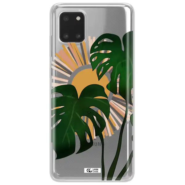 Monstera Leaf Samsung Note 10 Lite Clear TPU Case